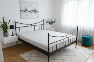 celokovová manželská postel Monika