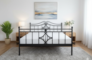 Kovaná celokovová manželská postel Klára