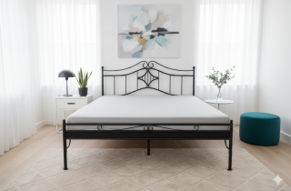 celokovová manželská postel Sára